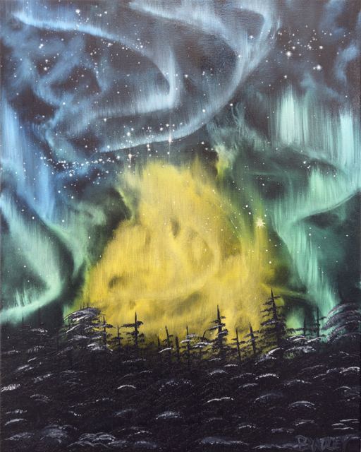 Cold Fire, fine art print of the original oil painting by Sean Bradley